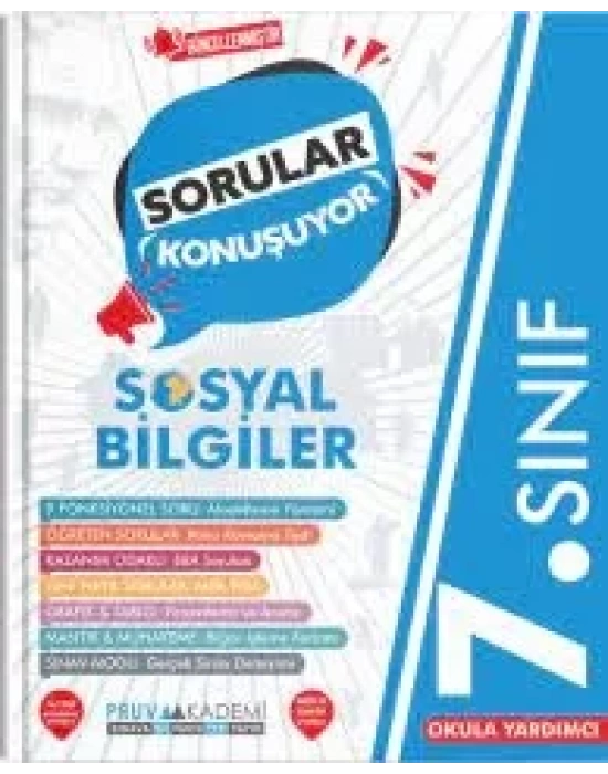 PRUVA AKADEMİ YAYINCILIK 7.SINIF SOSYAL BİLGİLER SORULAR KONUŞUYOR