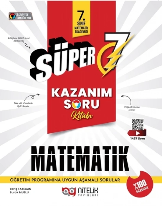 7.SINIF SÜPER 7 MATEMATİK KAZANIM SORU KİTABI