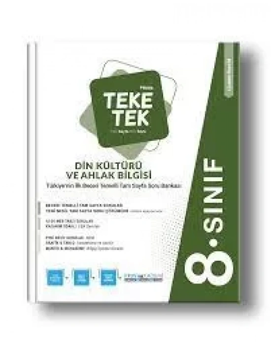 PRUVA AKADEMİ YAYINLARI 8.SINIF DİN KÜLTÜRÜ VE AHLAK BİL.TEKE TEK