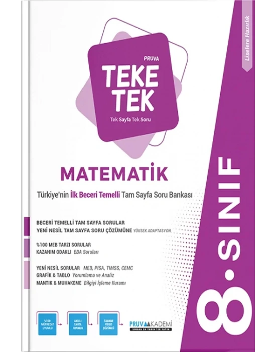 8.SINIF MATEMATİK TEKE TEK