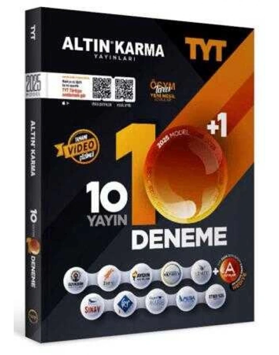 Altın Karma Yayınları 2025 TYT 10+1 Deneme Seti YENİ