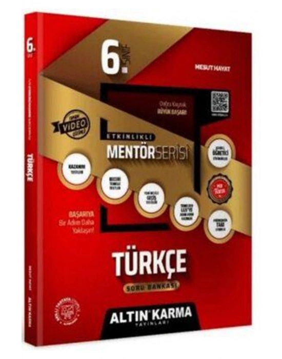 Altın Karma Yayınları 6.Sınıf Türkçe Etkinlikli Kazanım Soru Bankası