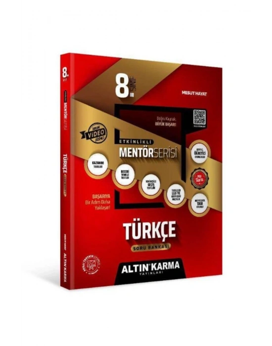 Altın Karma Yayınları 8.Sınıf Türkçe Mentör Etkinlikli Soru Bankası
