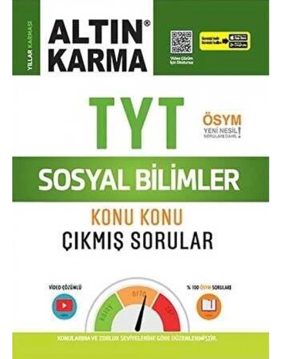 Altın Karma Yayınları Altın Karma TYT Sosyal Bilimler Konu Konu Çıkmış Sorular