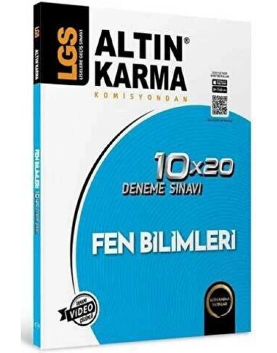 Altın Karma Yayınları LGS 8. Sınıf Fen Bilimleri 10x20 Branş Deneme