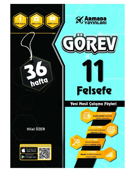 ARMADA 11.SINIF GÖREV FELSEFE YENİ NESİL ÇALIŞMA FÖYLERİ (36 HAFTA)