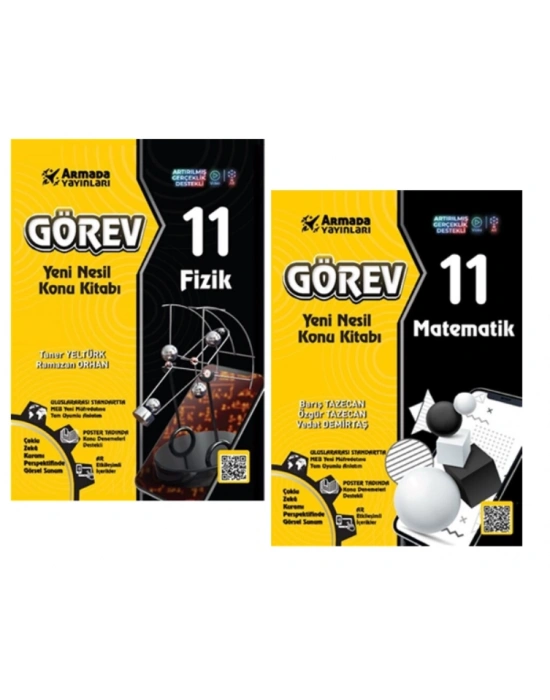 ARMADA 11.Sınıf Görev Fizik + Matematik Yeni Nesil Konu Kitabı