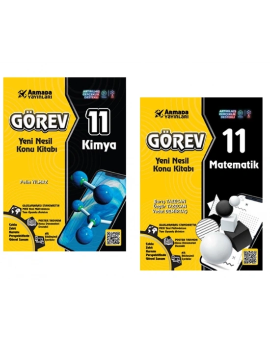 ARMADA 11.Sınıf Görev Kimya + Matematik Yeni Nesil Konu Kitabı