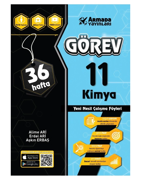 Armada 11. Sınıf Görev Kimya Yeni Nesil Çalışma Föyleri