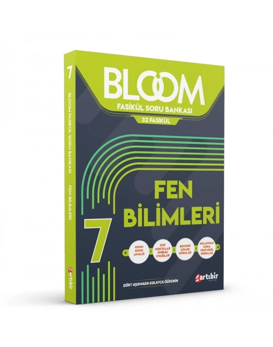 Artıbir Yayıncılık 7.Sınıf Bloom Fen Bilimleri 32 Fasikül Soru Bankası