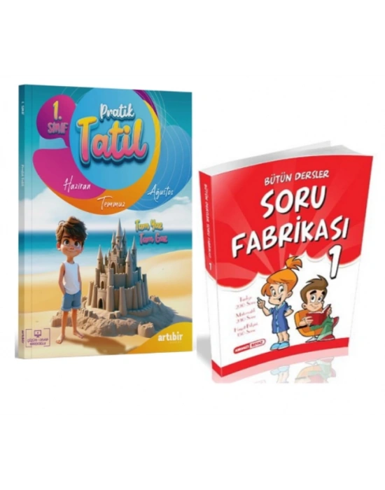 ARTIBİR YAYINLARI 1. Sınıf Pratik Yaz Tatili + Bütün Dersler Soru Fabrikası (2 Kitap)