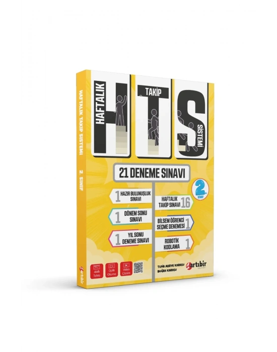 Artıbir Yayınları 2. Sınıf (HTS) Haftalık Takip Sistemi Yeni Nesil 20 Deneme Sınavı (Optik Okumalı)