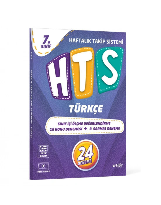 ARTIBİR YAYINLARI 7.SINIF HTS TÜRKÇE HAFTALIK TAKİP SİSTEMİ 24 DENEME