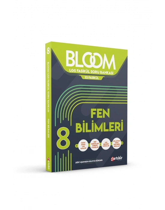 Artıbir Yayınları 8. Sınıf Fen Bilimleri Bloom Lgs 32 Fasikül Soru Bankası Lgs Benzeri Sorular