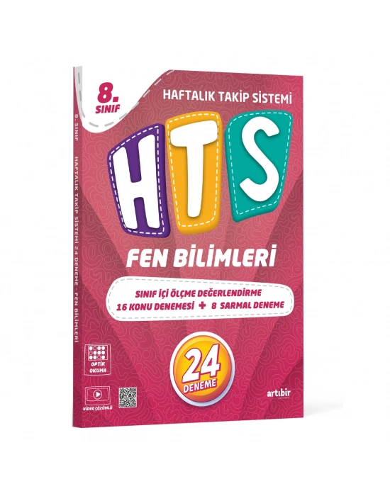 ARTIBİR YAYINLARI 8.SINIF HTS FEN BİLİMLERİ HAFTALIK TAKİP SİSTEMİ 24 DENEME