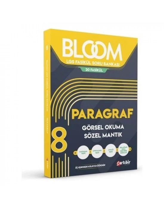 ARTIBİR YAYINLARI Paragraf Görsel Okuma Sözel Mantık LGS Fasikül Soru Bankası