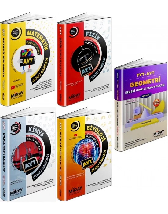 Miray Yayınları AYT TÜM DERSLER SAYISAL SET