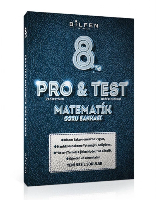 BİLFEN PRO&TEST 8. Sınıf Türkçe - Matematik ve Fen Bilimleri Soru Bankası (3 Kitap)