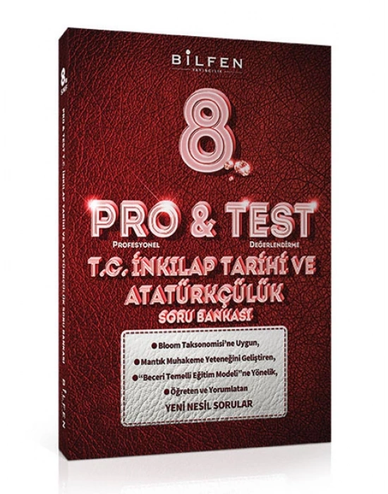 BİLFEN PRO&TEST 8. Sınıf Türkçe - Matematik ve Fen Bilimleri ve İnkilap Soru Bankası ( 4 Kitap)