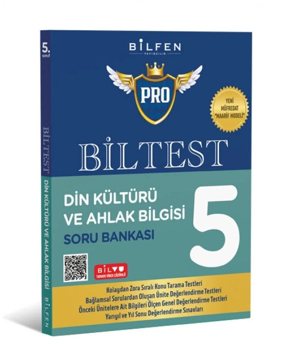BİLFEN YAYINCILIK 5.SINIF BİLTEST PRO DİN KÜLTÜRÜ VE AHLAK BİLGİSİ SORU BANKASI (YENİ MÜFREDAT)