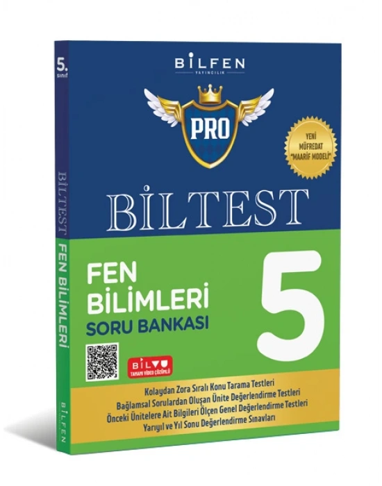 BİLFEN YAYINCILIK 5.SINIF BİLTEST PRO FEN BİLİMLERİ SORU BANKASI (YENİ MÜFREDAT)