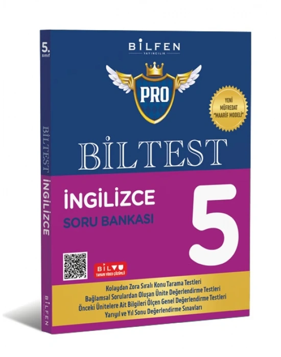 BİLFEN YAYINCILIK 5.SINIF BİLTEST PRO İNGİLİZCE SORU BANKASI (YENİ MÜFREDAT)