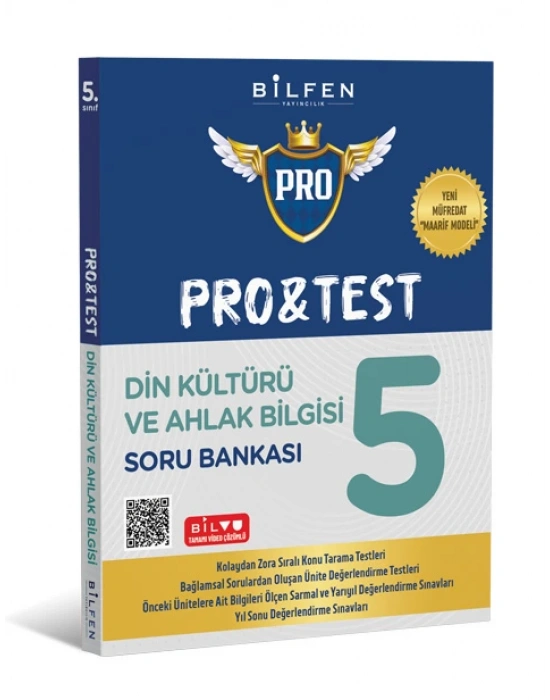 BİLFEN YAYINCILIK 5.SINIF DİN KÜLTÜRÜ VE AHLAK BİLGİSİ PRO TEST SORU BANKASI (YENİ MÜFREDAT)