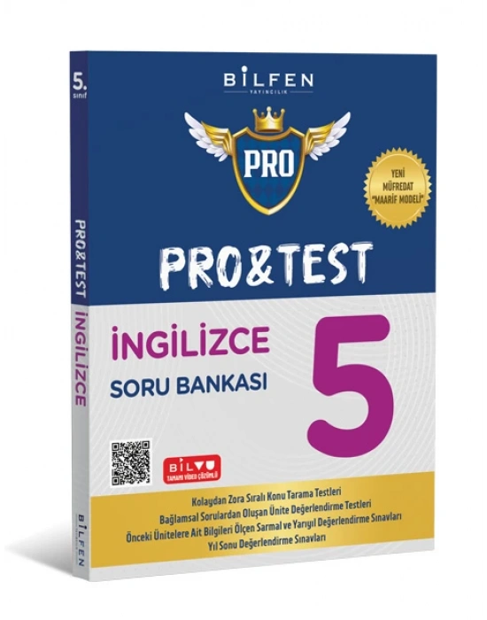 BİLFEN YAYINCILIK 5.SINIF İNGİLİZCE PRO TEST SORU BANKASI (YENİ MÜFREDAT)
