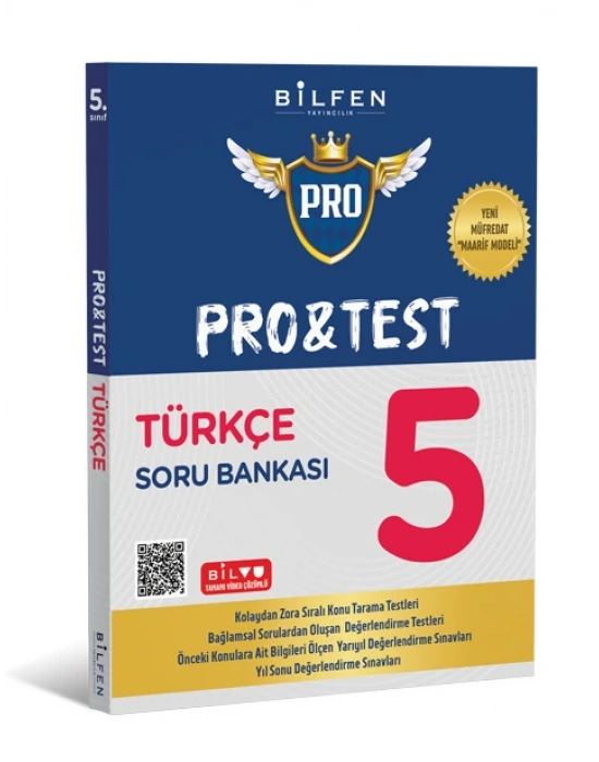 BİLFEN YAYINCILIK 5.SINIF TÜRKÇE PRO TEST SORU BANKASI (YENİ MÜFREDAT)