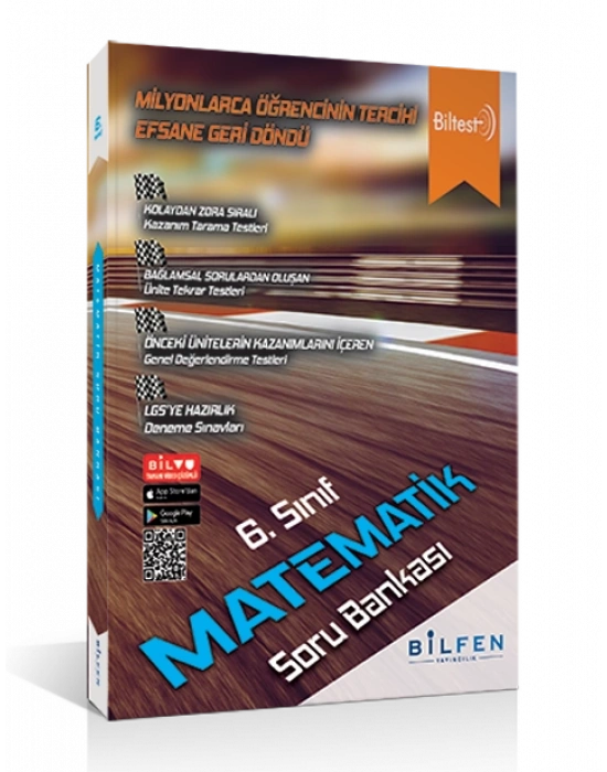 Bilfen Yayıncılık 6. Sınıf Biltest Matematik Soru Bankası
