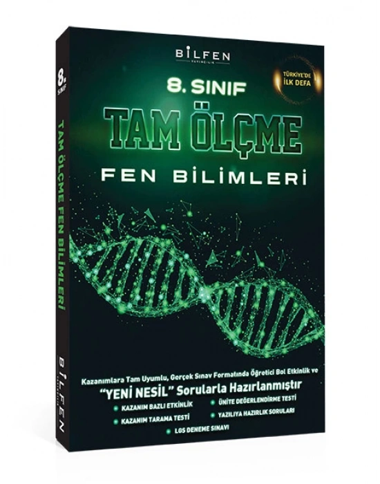 BİLFEN YAYINLARI 8. Sınıf Fen Bilimleri Tam Ölçme - Protest Soru Bankası ( 2 Kitap)