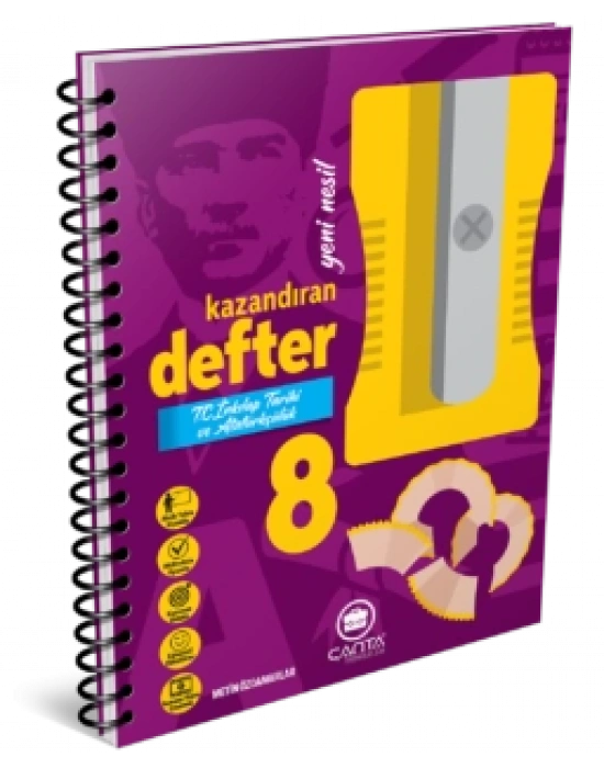 Çanta Yayıncılık 8. Sınıf – T.C İnkılap Tarihi ve Atatürkçülük Kazandıran Defter