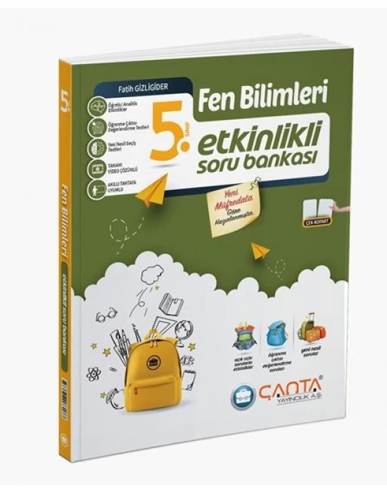 Çanta Yayınları 5.Sınıf Fen Bilimleri Etkinlikli Kazanım Soru Bankası