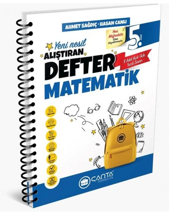 Çanta Yayınları 5.Sınıf Matematik Okula Yardımcı Alıştıran Defter