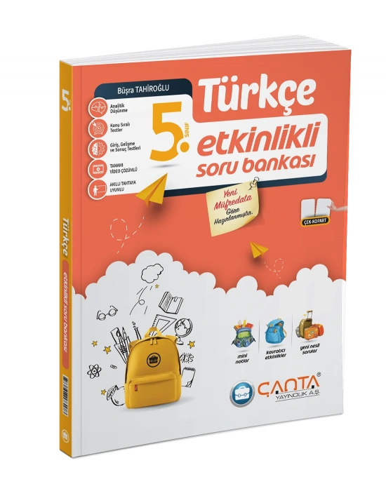 Çanta Yayınları 5.Sınıf Türkçe Etkinlikli Kazanım Soru Bankası