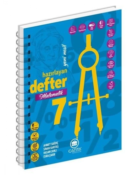 Çanta Yayınları 7.Sınıf Matematik Okula Yardımcı Hazırlayan Defter