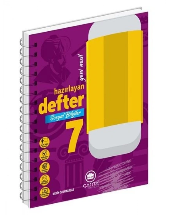Çanta Yayınları 7.Sınıf Sosyal Bilgiler Okula Yardımcı Hazırlayan Defter