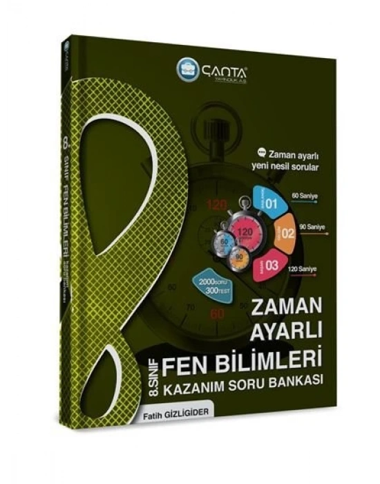 Çanta Yayınları 8.Sınıf Fen Bilimleri Zaman Ayarlı Kazanım Soru Bankası