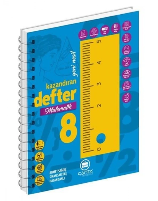 Çanta Yayınları 8.Sınıf Matematik Okula Yardımcı Kazandıran Defter