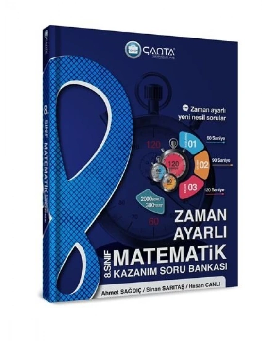 Çanta Yayınları 8.Sınıf Matematik Zaman Ayarlı Kazanım Soru Bankası