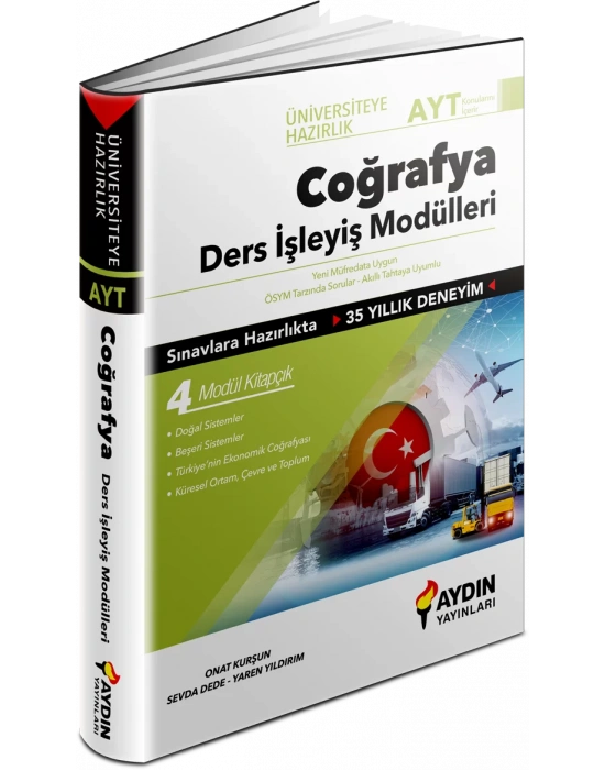 AYDIN YAYINLARI Üniversiteye Hazırlık AYT Coğrafya Ders İşleyiş Modülleri