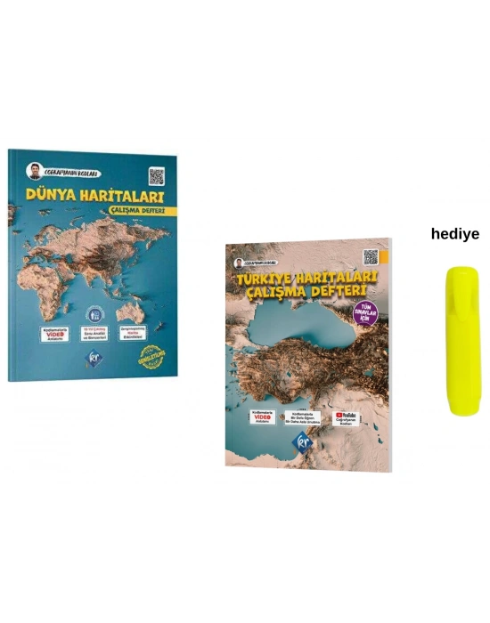 Coğrafyanın Kodları Türkiye ve Dünya Haritaları Çalışma Defteri Seti