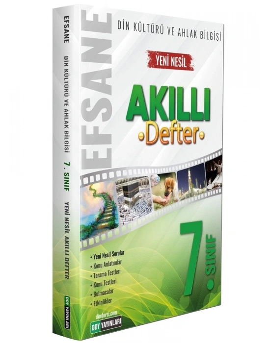 DDY YAYINLARI 7.Sınıf Din Kültürü ve Ahlak Bilgisi Efsane Akıllı Defter