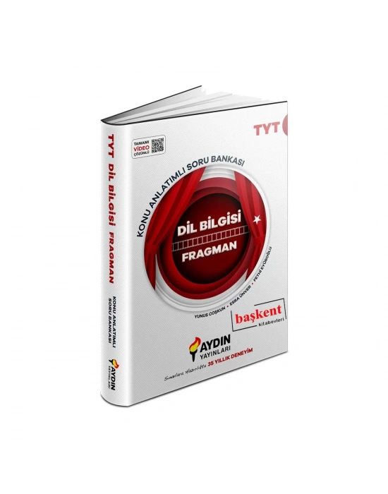AYDIN YAYINLARI DİLBİLGİSİ KONU ANLATIMLI SORU BANKASI TYT