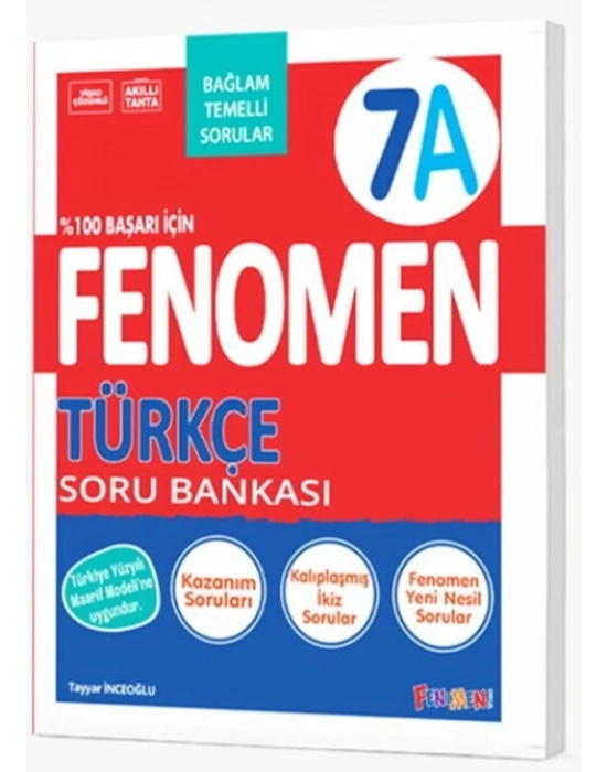 Fenomen Okul Yayınları 7. Sınıf Türkçe A Fenomen Soru Bankası YENİ