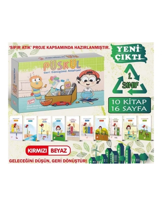 Gizemli Bahçe 1. Sınıf Hikaye Kitabı Set 10 Kitap Püskül Geri Dönüşümü Anlatıyor
