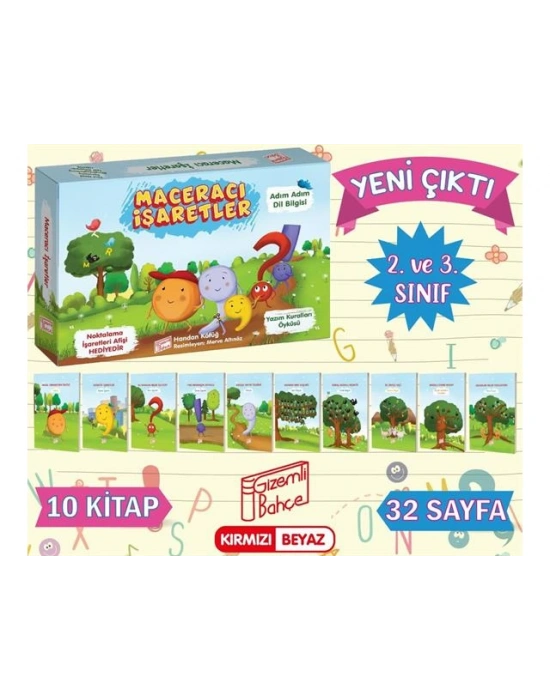 Gizemli Bahçe 2. Ve 3. Sınıf Hikaye Kitabı Seti 10 Kitap Maceracı İşaretler