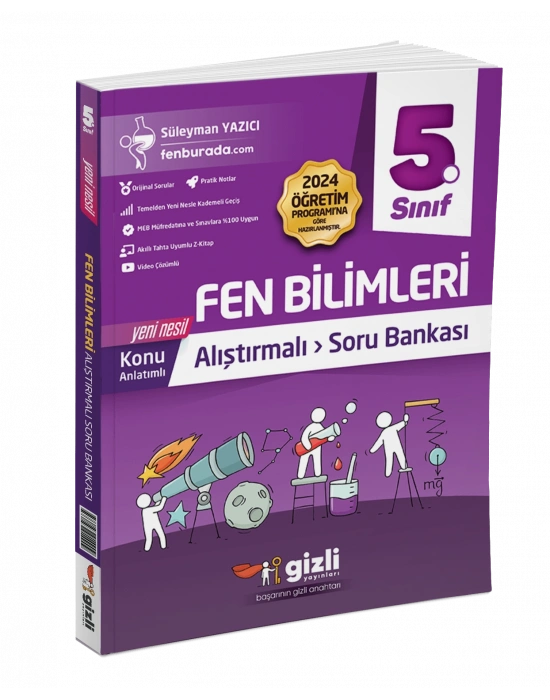 Gizli Yayınları 5. Sınıf Fen Bilimleri Konu Anlatımlı Alıştırmalı Soru Bankası