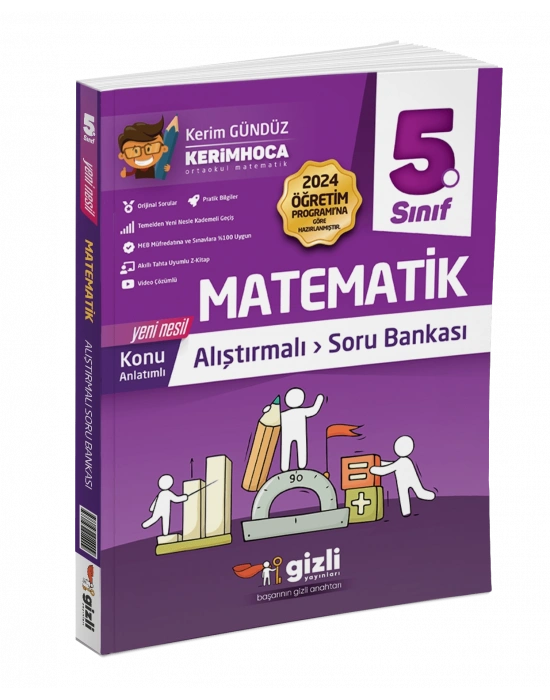 Gizli Yayınları 5. Sınıf Matematik Konu Anlatımlı Alıştırmalı Soru Bankası