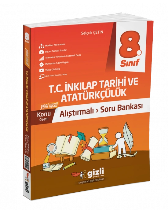 Gizli Yayınları 8. Sınıf LGS İnkilap Tarihi Alıştırmalı Soru Bankası